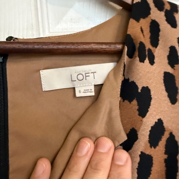 LOFT Leopard Mini Dress - Picture 6 of 8